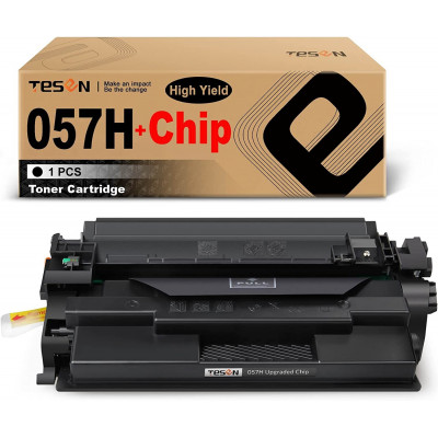 TESEN Canon 057H 3010C001 +Chip Compatible Toner Cartridge Replacement 1 Pack High Yield